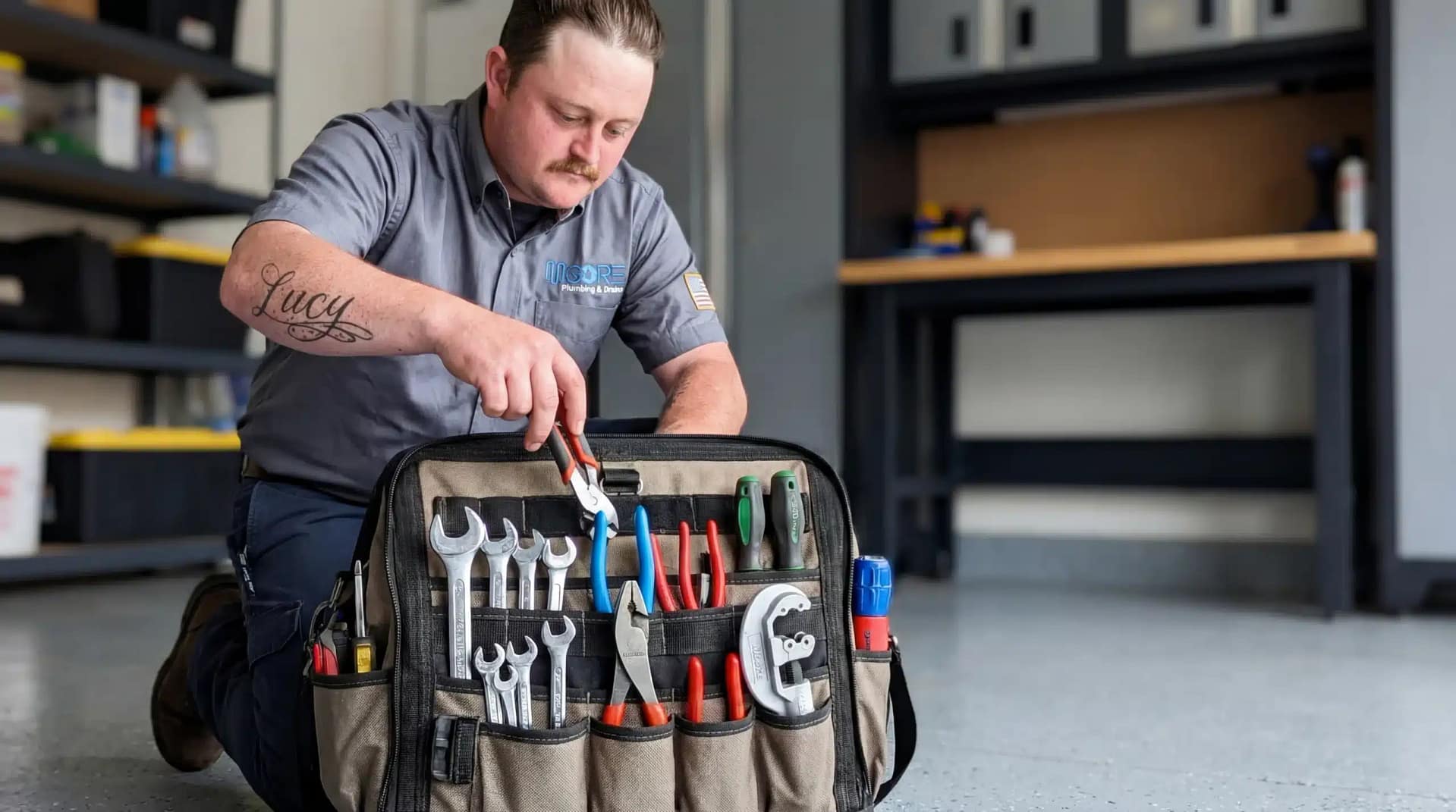 plumbing_tools_professional_setup San Marcos Water Heater Repair